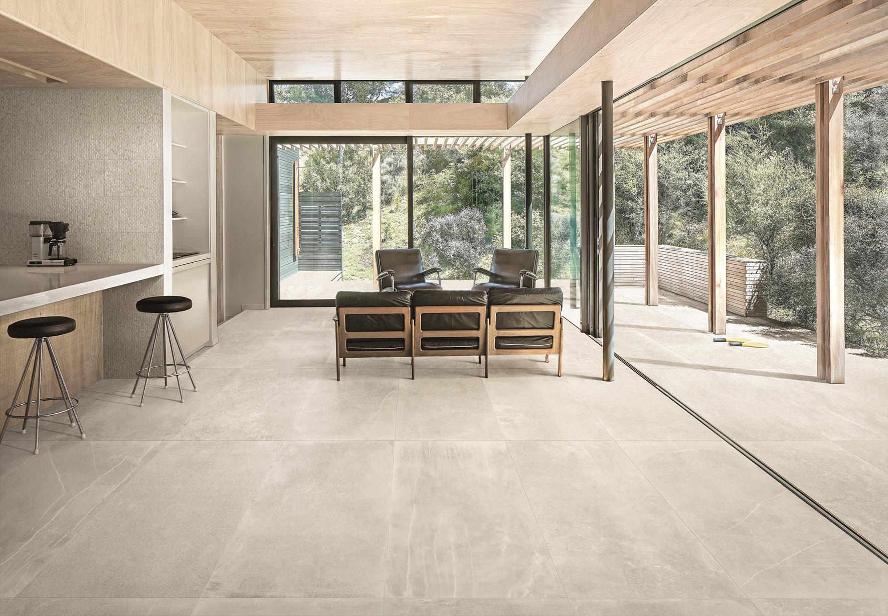 Modern Tile Flooring For The Living Room